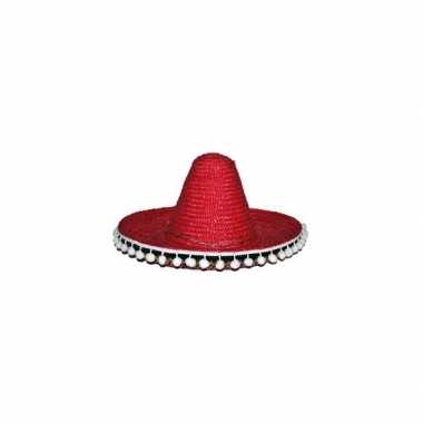 Rode sombrero 60 cm voor volwassenen