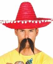 Rode sombrero mexicaanse hoed 45 cm voor volwassenen