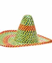 Sombrero hoeden gekleurd 50 cm